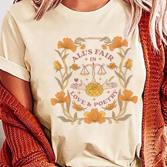 Concert Shirt New Album Tshirt MusicTees All's Fair in Love & Poetry Tops L - Picture 2 of 4